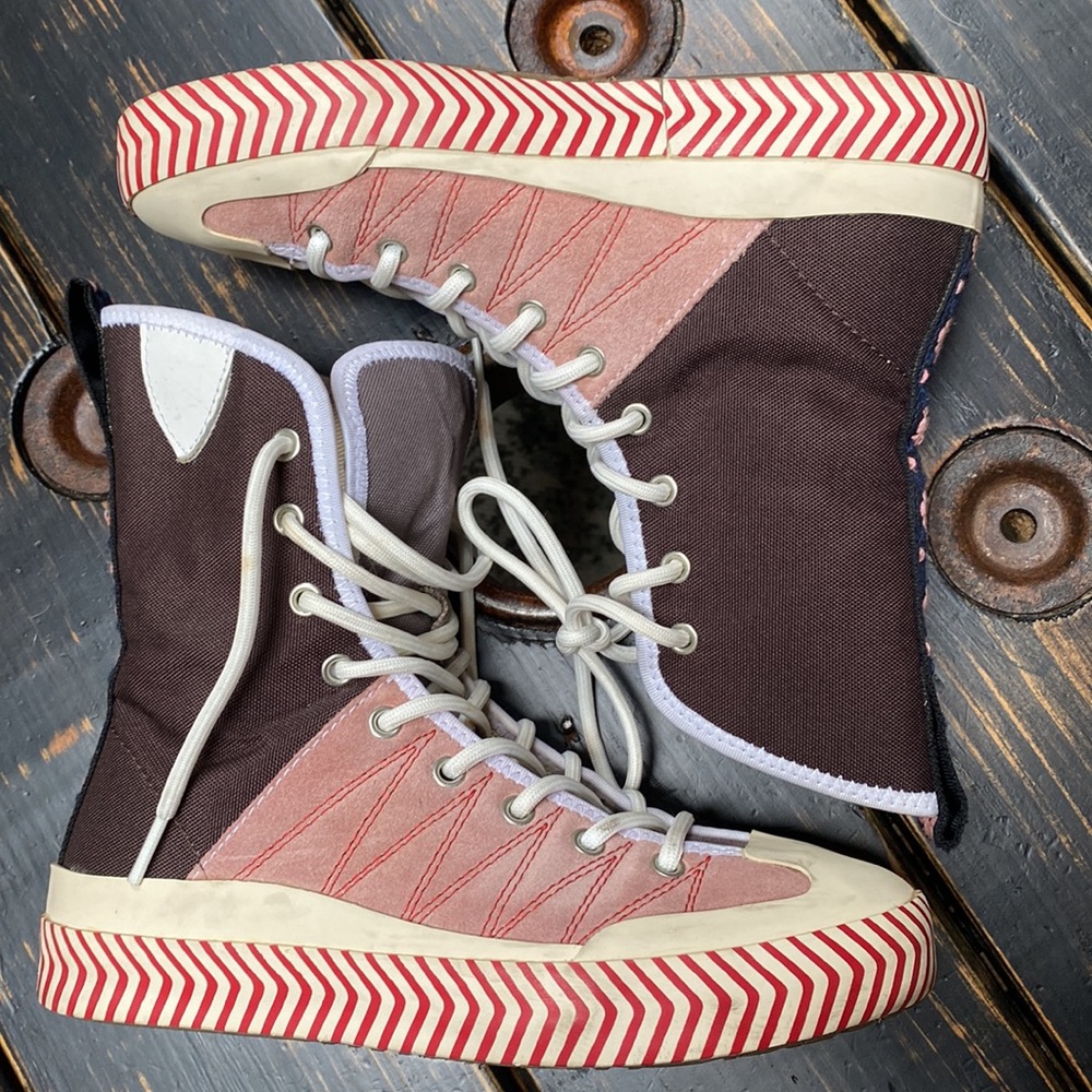 ACNE STUDIOS *RARE* COLOUR BLOCKED HIGH-TOP SNEAKERS - Picture 7 of 17